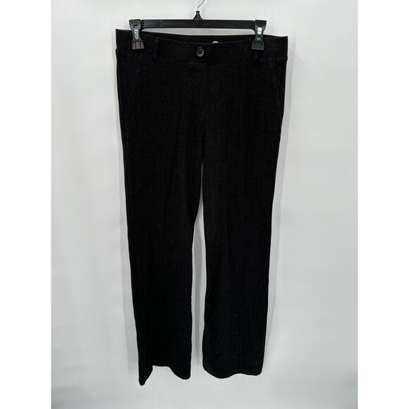 BETABRAND Black Bootcut Stripe Flare Leg Pant // Medium Long - Picture 1 of 8